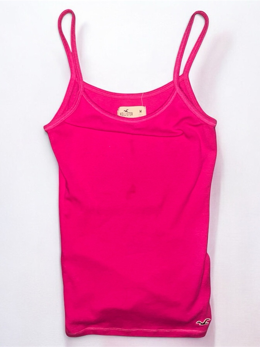 Y2K/Vintage Women’s Hollister Co. Hot Pink Spaghetti Strap Camisole Size Medium